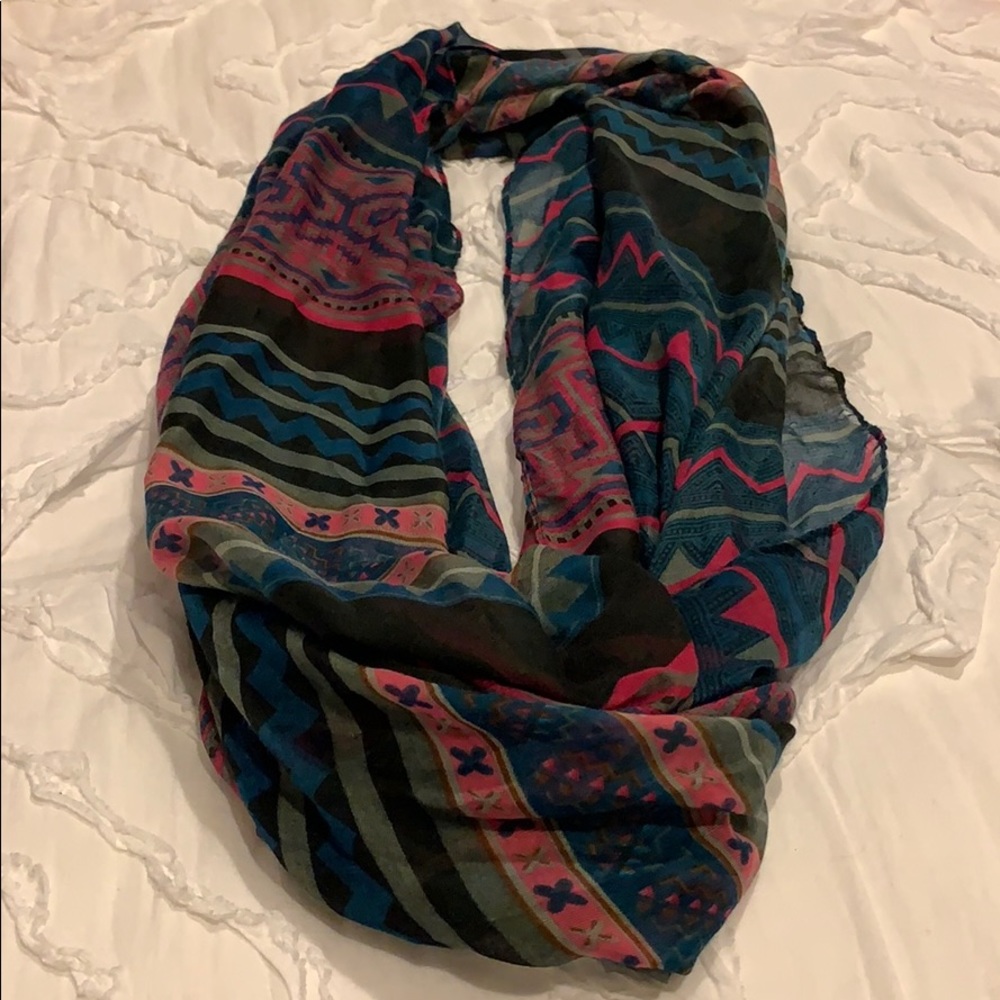 Tribal print infinity scarf